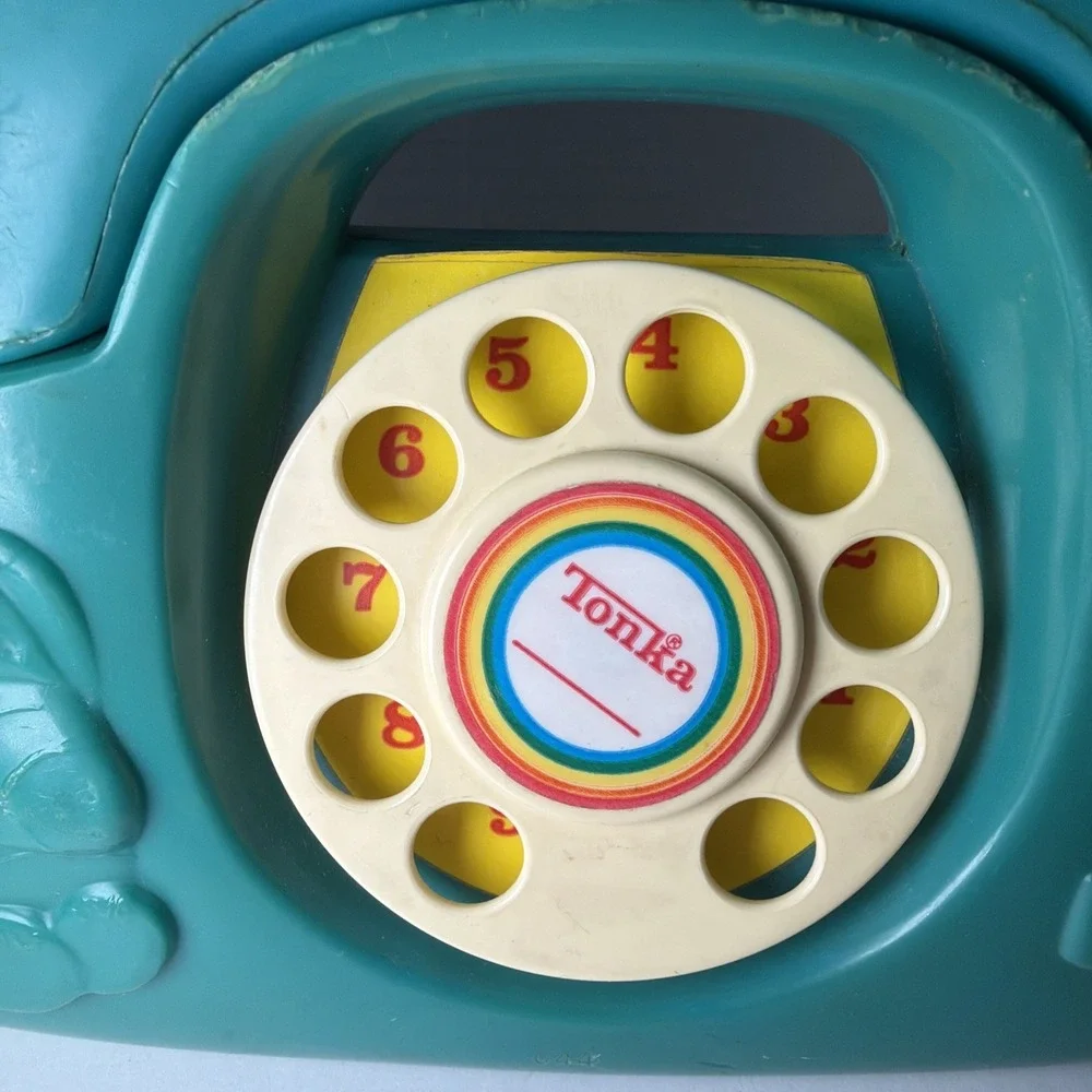 Vintage Tonka Rotary Tote-a-Phone Kids Play Telephone